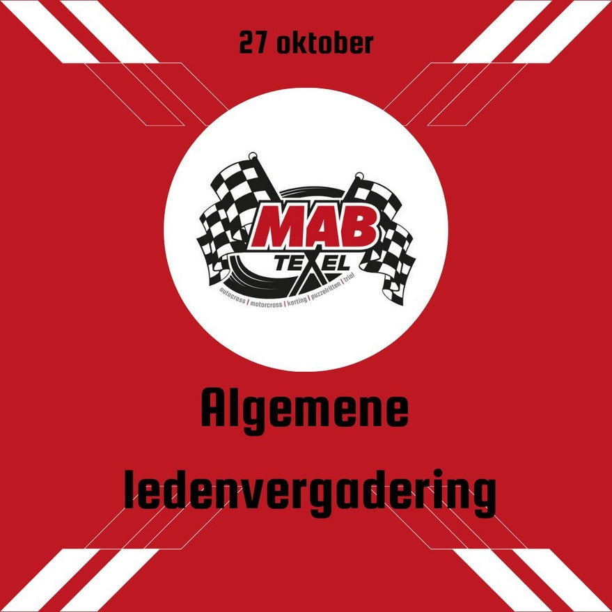 Algemene ledenvergadering 27 okt.